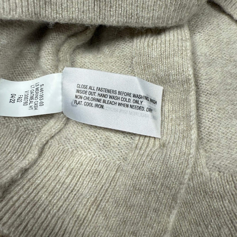 Banana‎ Republic Baby Merino Wool Cashmere Sweater Oatmeal Heather 18-24 Months - Picture 8 of 8